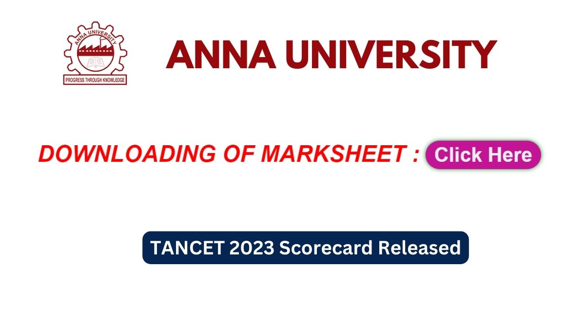 TANCET Scorecard 2023 Released, Know Steps to Download Here Education