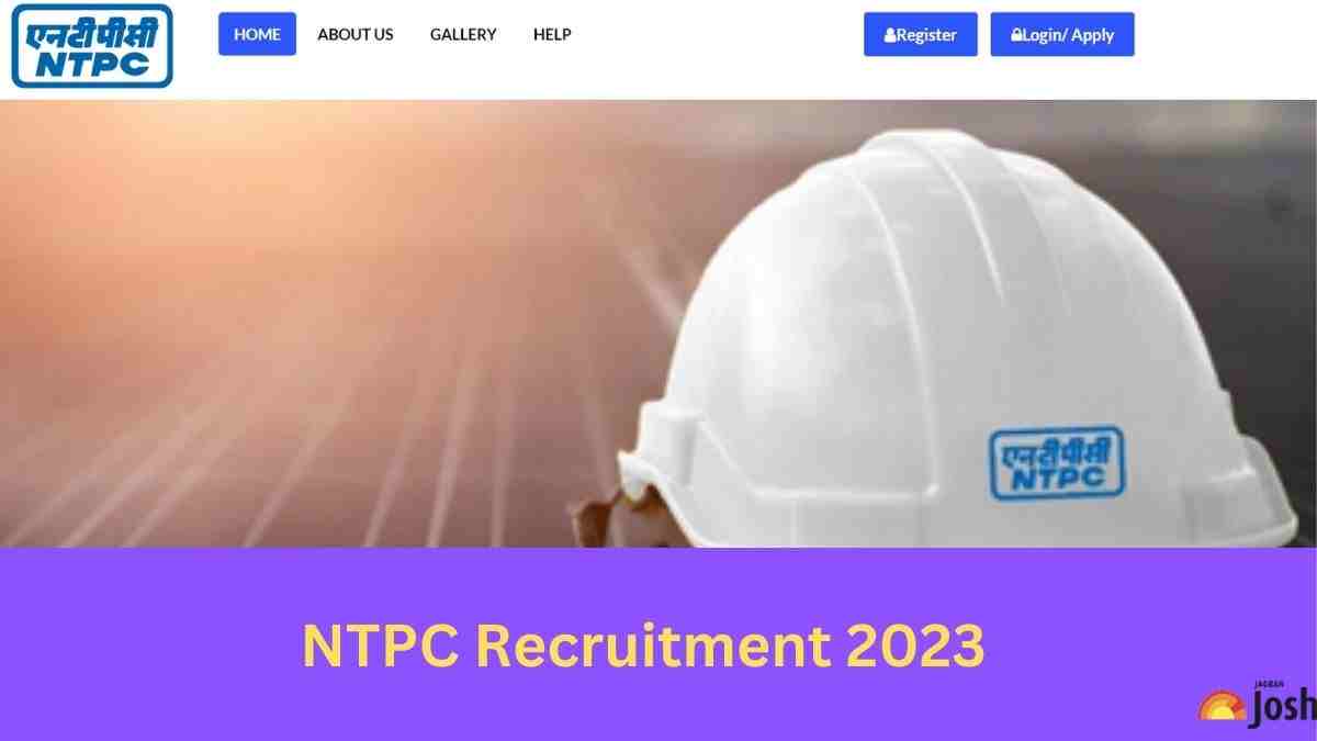 NTPC RECRUITMENT 2023 NOTIFICAATION OUT