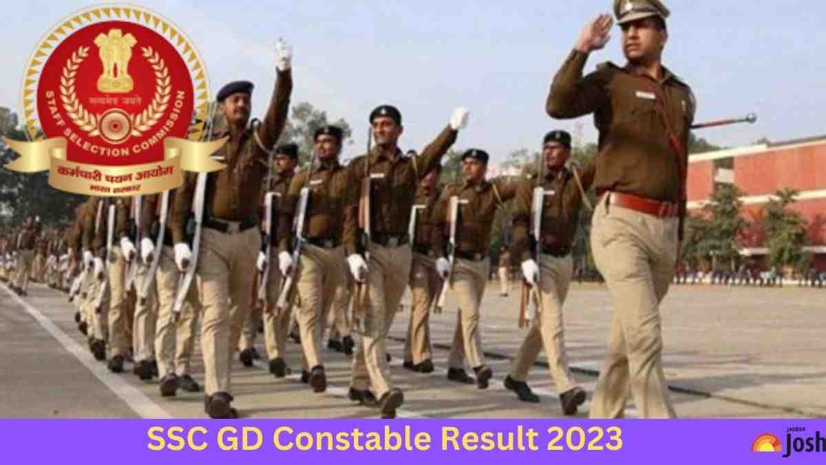 SSC GD CONSTABLE RESULT 2023 TO BE RELEASDED TODAY
