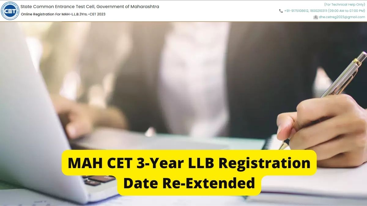MAH CET 3-year LLB 2023 Registration Date Re-Extended