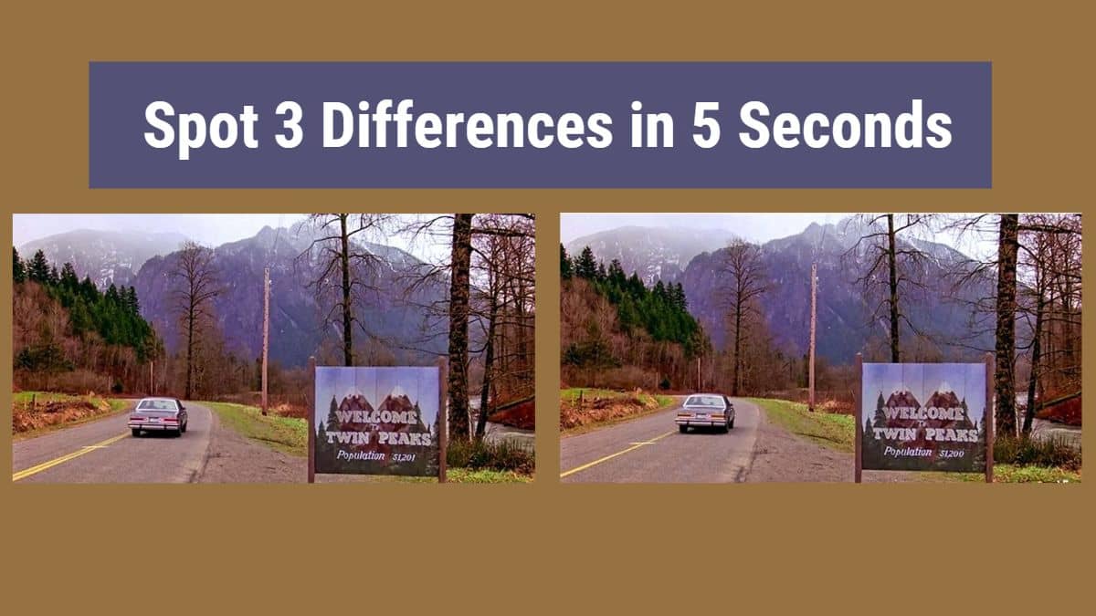 Spot the Difference: Can you spot 3 differences between the two images in 5 seconds?