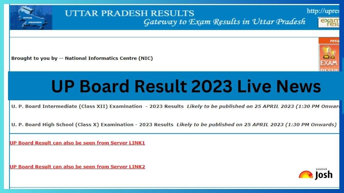 Up board result 2023 in hindi live 10 12 