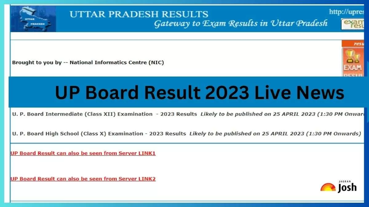 UP Board Result 2023 in Hindi LIVE News