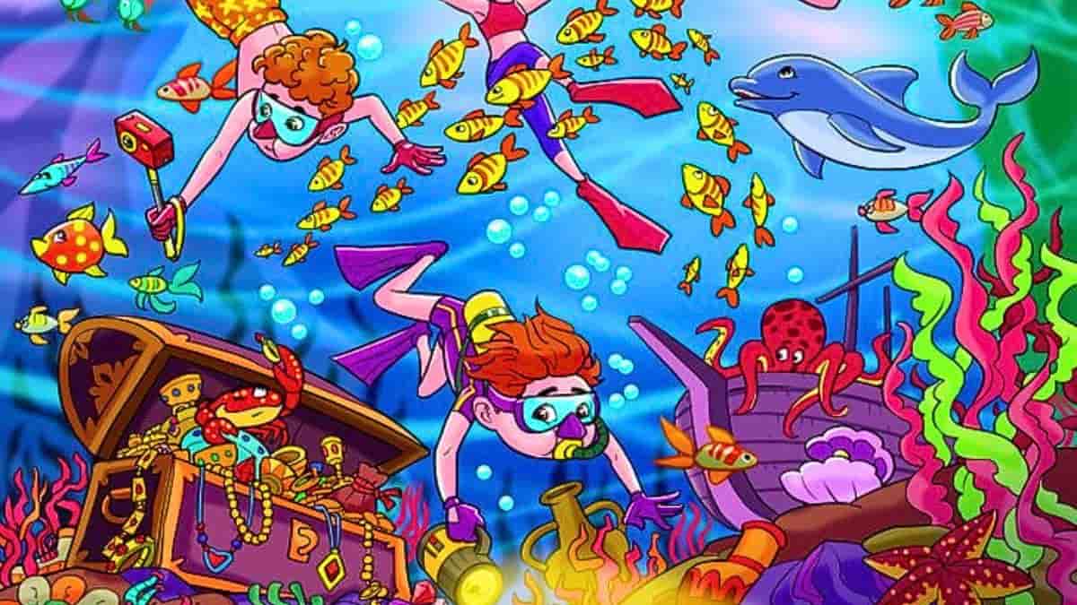 Seek and Find Puzzle: You have eagle eyes if you can spot a shoe in the underwater scene in 5 seconds!