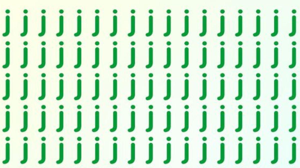 Brain Teaser to Test Your IQ: Can you spot the hidden I among Js in picture within 9 secs?