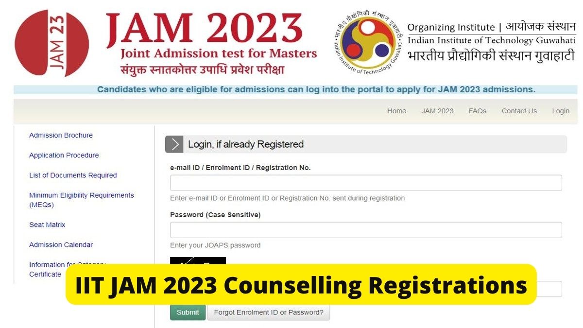 IIT JAM 2023 Counselling Registrations Closes Today, Apply at jam.iitg