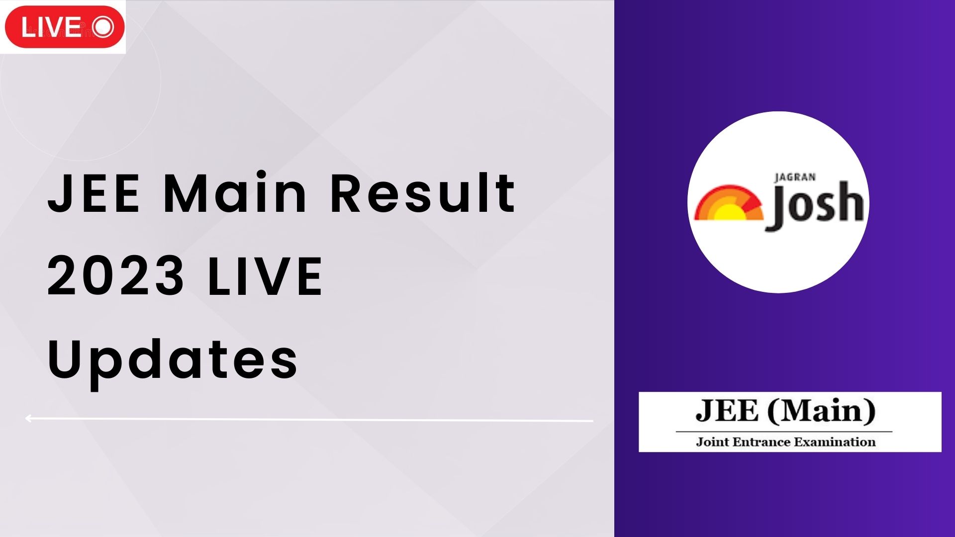 JEE Main Result 2023 LIVE Updates: JEE Main Session 2 Result, Scorecard ...