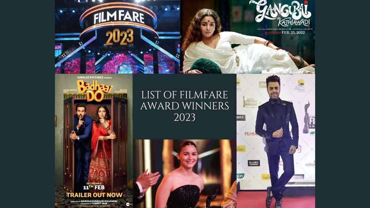 List of 68th Filmfare Awards 2023 winners