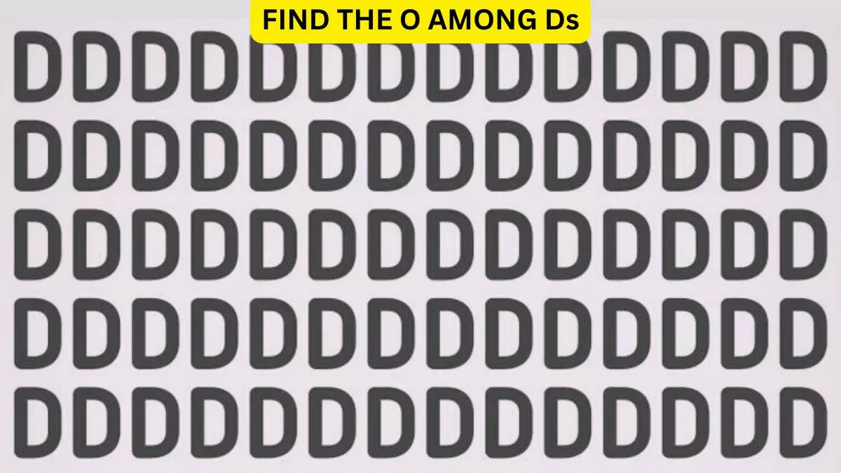 Seek and Find - Spot the O among Ds in 6 seconds