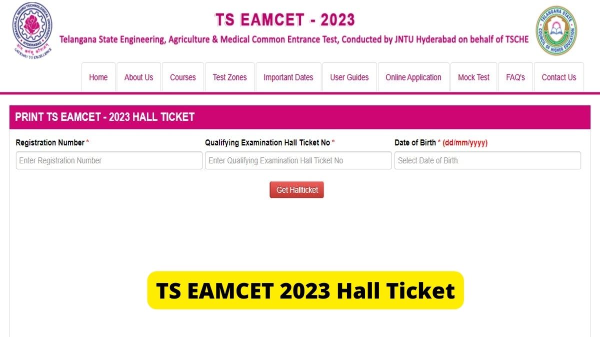 TS EAMCET 2023 Hall Ticket Out at eamcet.tsche.ac.in, Know How to