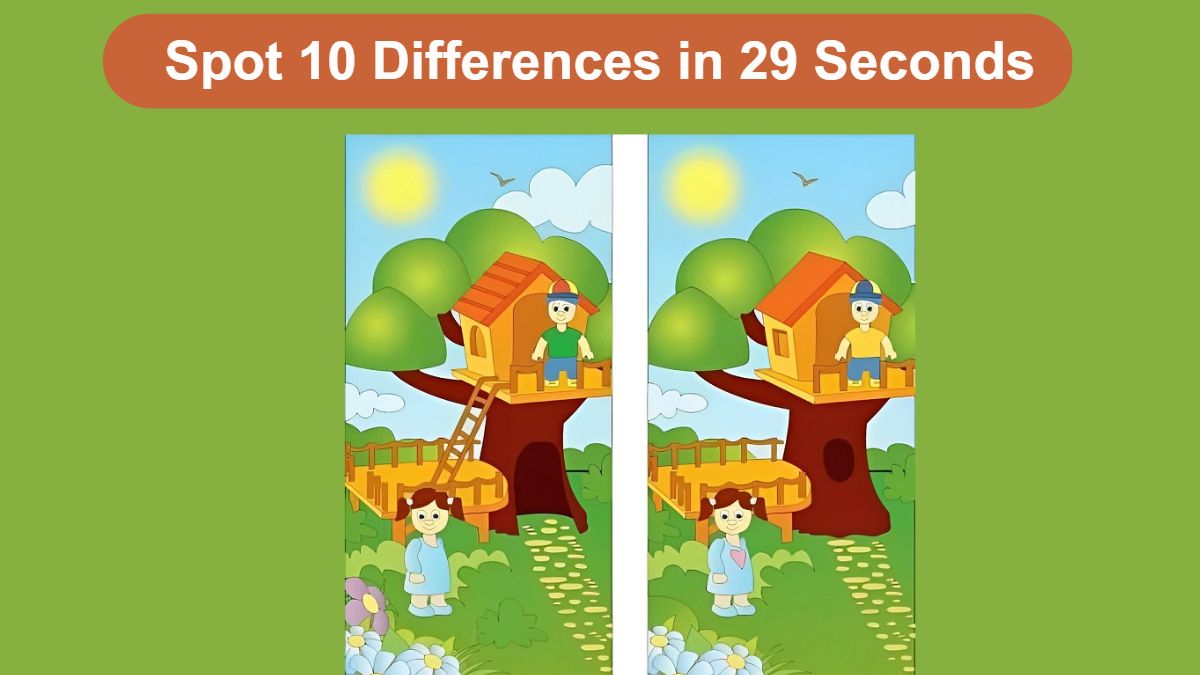 Spot The Difference: Can you spot 10 differences between the two