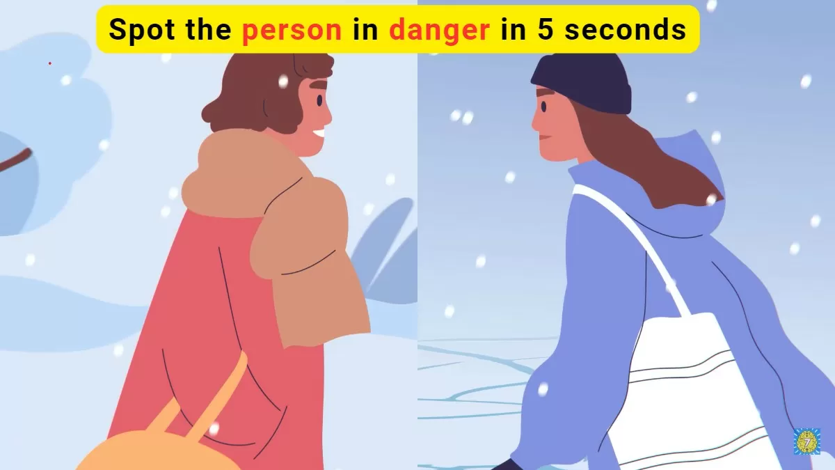 Brain Teaser IQ Test- Spot the woman in imminent danger in 5 seconds