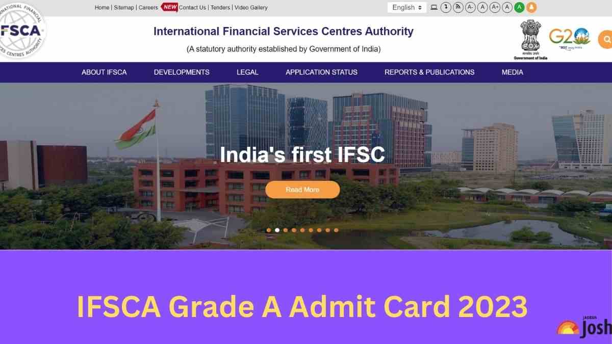 IFSCA GRADE A ADMIT CARD 2023 RELEASED