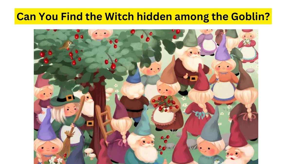 Brain Teaser For IQ Test: Can You Spot the Witch hidden among the Goblin within 17 seconds? Try Your Luck!