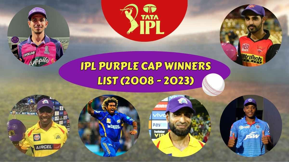 List of Purple Cap Winners in IPL (2008 - 2023)