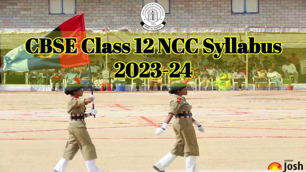 CBSE Class 12 NCC syllabus 2023-24: Download PDF for all Common and Specialised Subjects