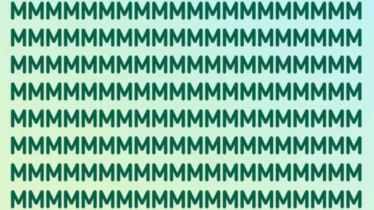 Brain Teaser for Testing Your IQ: Can you spot the hidden N among Ms in picture within 11 secs?
