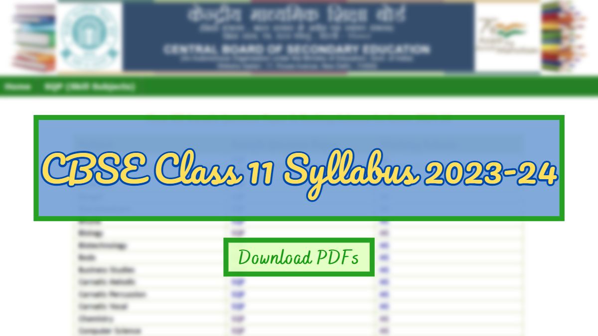 class 11 2023 to 2024 english syllabus