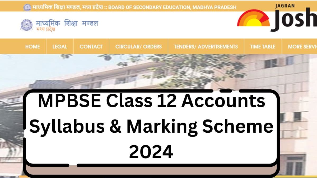 Get here detailed MP Board MPBSE Class 12th Accountancy Syllabus and paper pattern