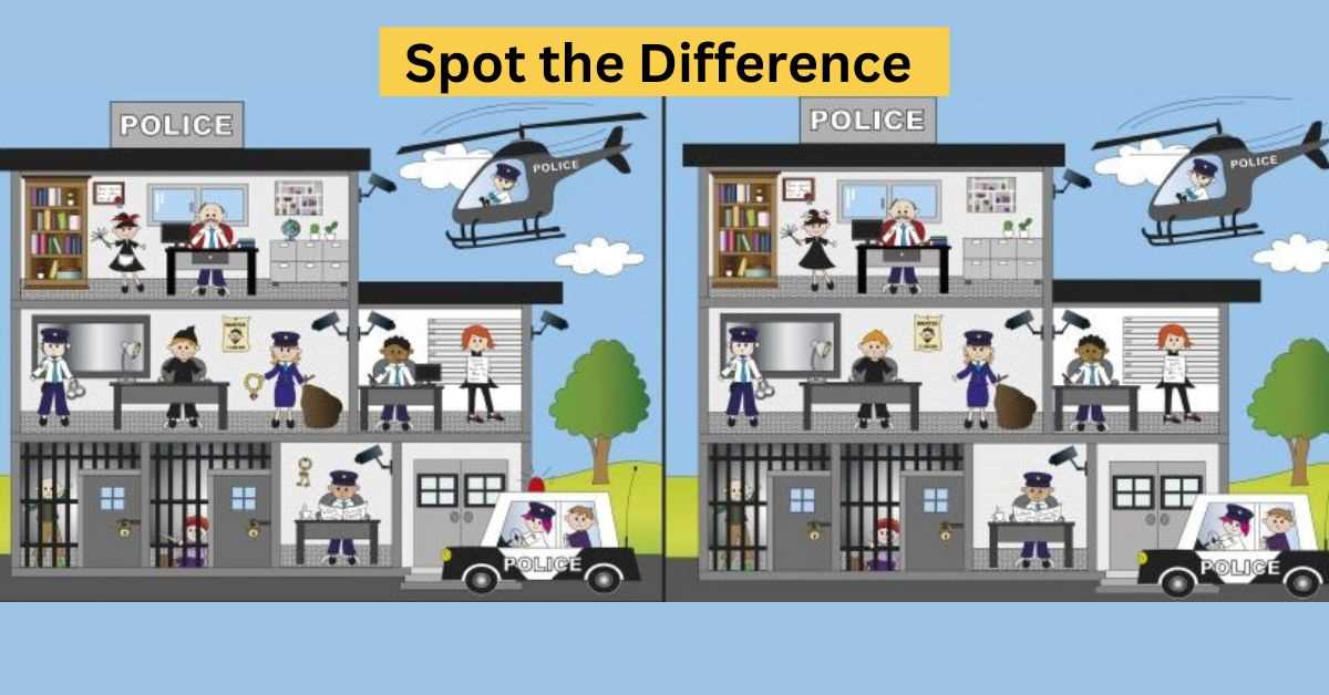 A Fun Game for the Whole Family: Spot the Differences Between These Two Police Stations!