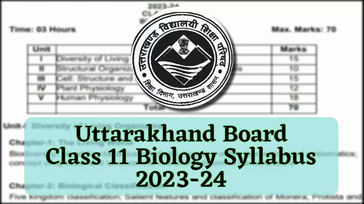Download Uttarakhand Board Class 11 Biology Syllabus 2023-24 in PDF
