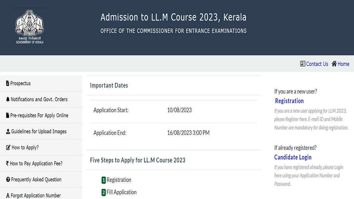 Cee Kerala Llm 2023 Applications Commence Get Direct Application Link