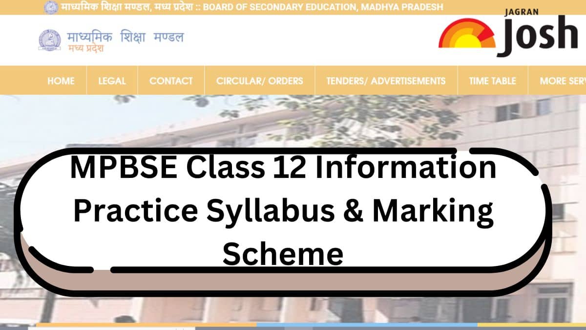 Get here detailed MP Board MPBSE Class 12th Information Practices Syllabus and paper pattern