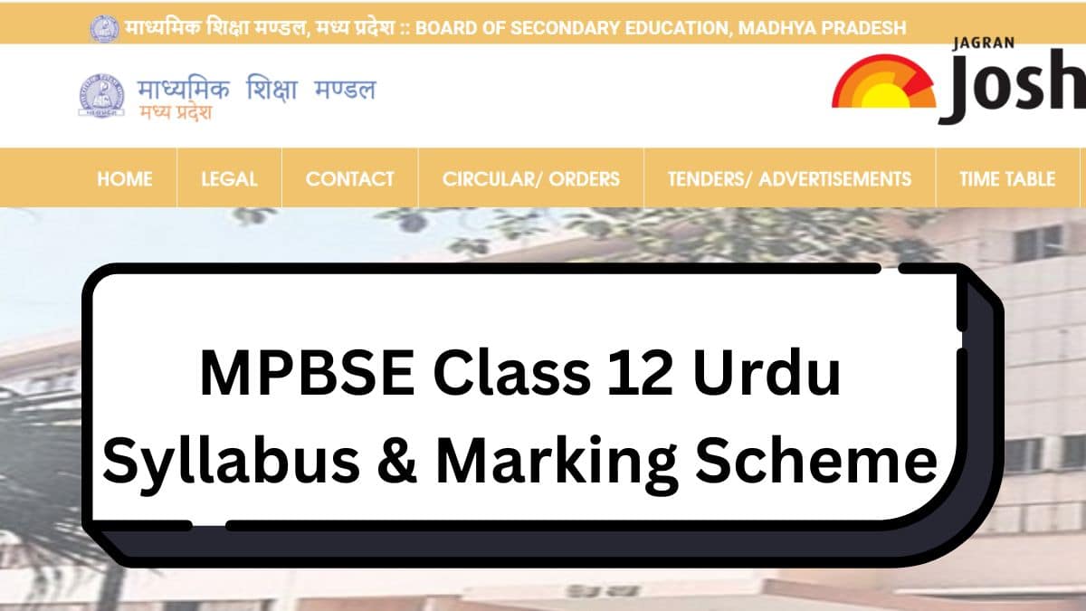 Get here detailed MP Board MPBSE Class 12th Urdu Syllabus and paper pattern