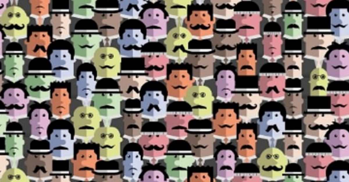 The Moustache Manhunt! Can You Find the Man Without a Moustache?