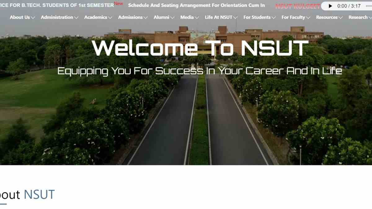 NSUT Recruitment 2023: नेताजी सुभाष यूनिवर्सिटी ऑफ़ टेक्नोलॉजी में 322 ...