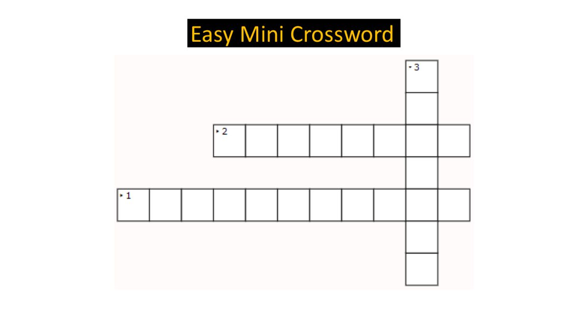 Mini Crossword with Answers: August 11, 2023
