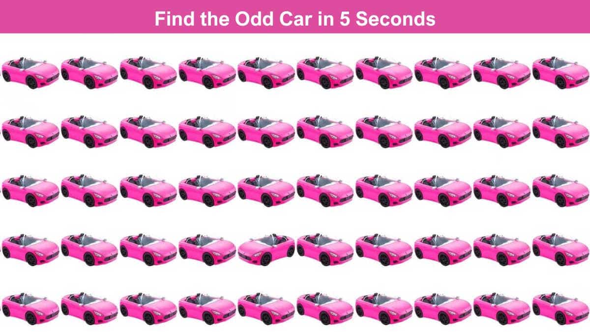 Seek and Find Puzzle: Find the Odd Car in 5 Seconds!