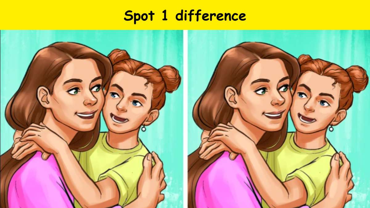 Spot 1 difference in the mother-daughter picture within 4 seconds. Test your attentiveness!