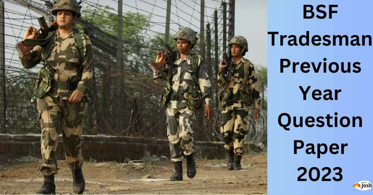 BSF Tradesman Previous Year Question Paper PDF download