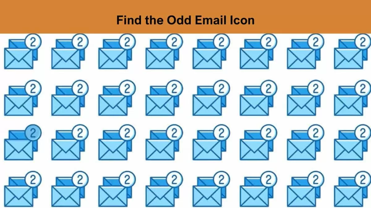Find the odd mail icon in 3 seconds