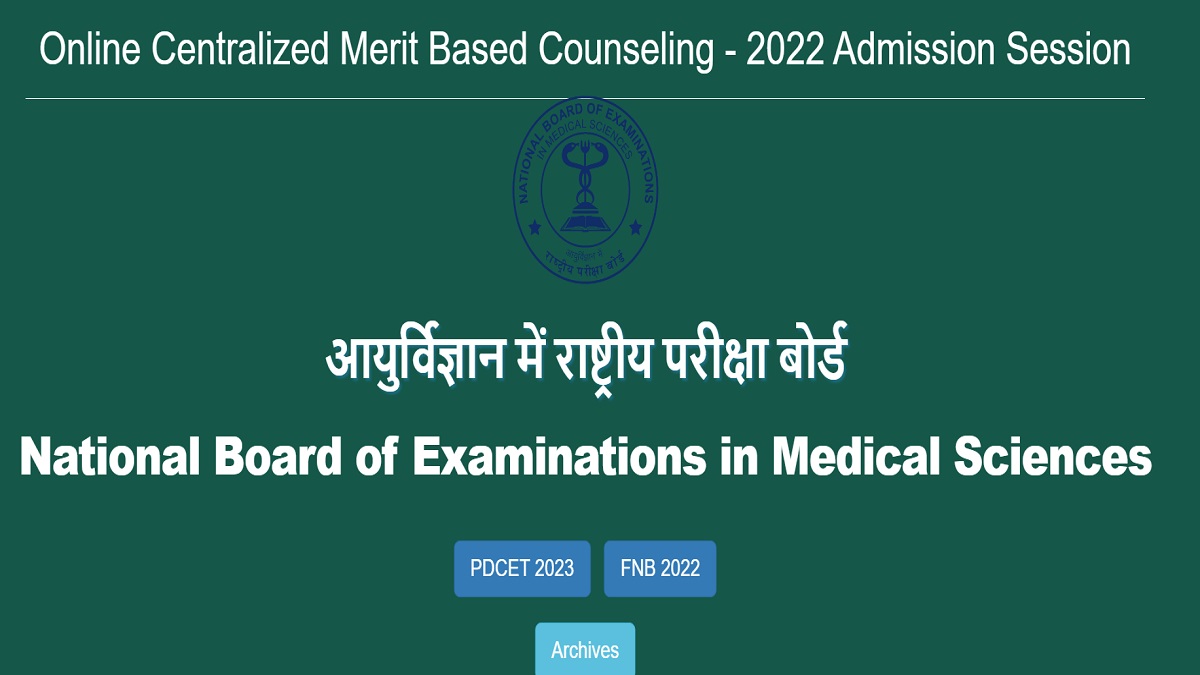 DNB PDCET 2023 Counselling, Round One Registration From Today, First ...