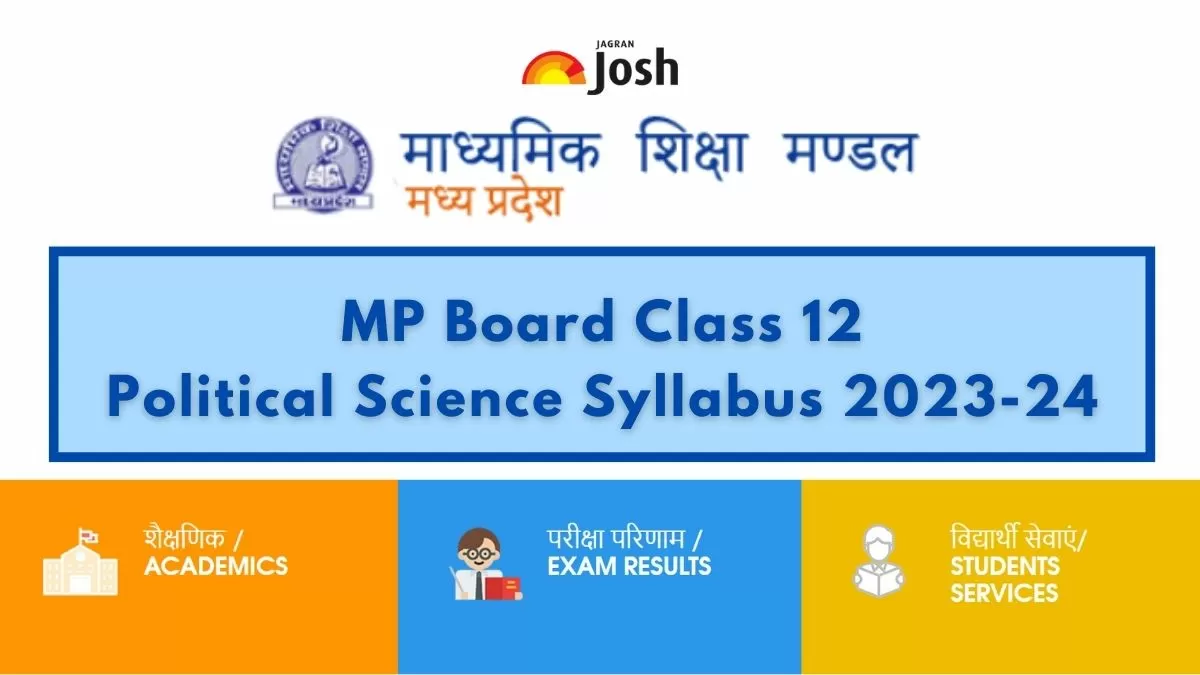 Get here detailed MP Board MPBSE Class 12th Political Science Syllabus and paper pattern