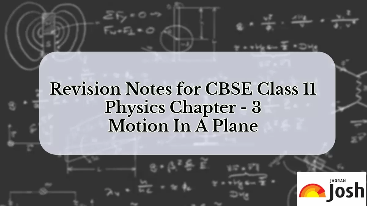 Download Revision Notes for CBSE Class 11 Motion In A Plane in PDF