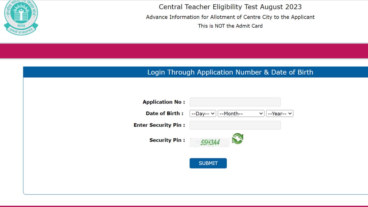 CTET Pre Admit Card 2023 : जारी हुई सीटीईटी परीक्षा की सिटी इनटिमेशन स्लिप और प्री एडमिट कार्ड, ctet.nic.in से करें डाउनलोड 