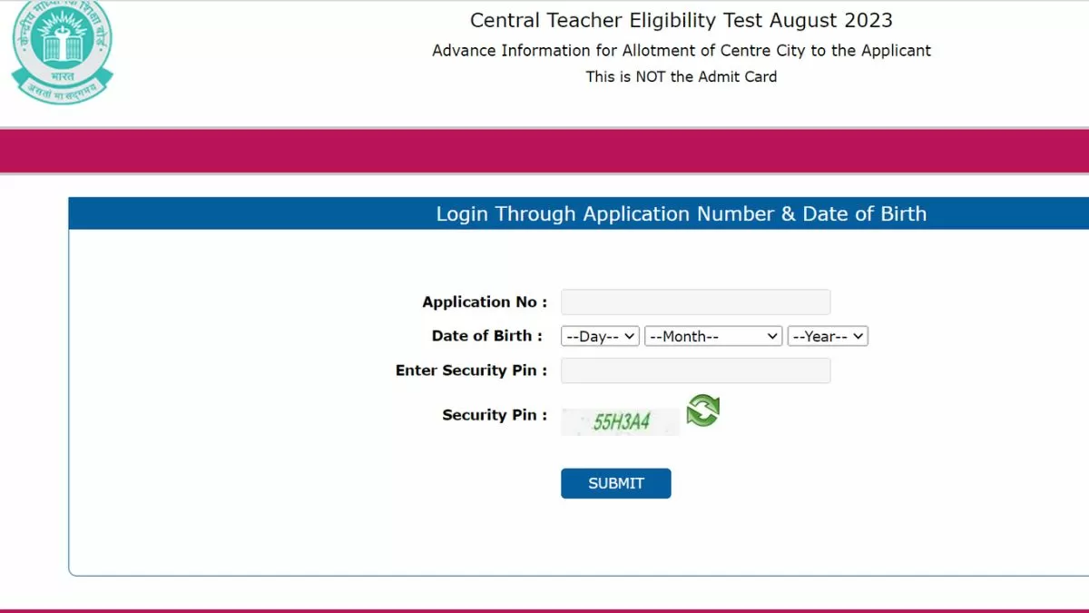 CTET City Intimation Slip Admit Card 2023 Released: जारी हुई सीटीईटी परीक्षा की सिटी इनटिमेशन स्लिप, ये रहा डाउनलोड लिंक 
