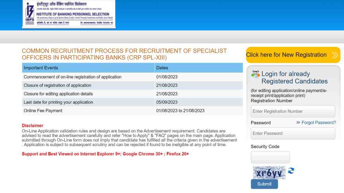 IBPS SO Notification 2023 Released: जारी हुई आईबीपीएस एसओ की अधिसूचना, जल्द करें आवेदन, जानें योग्यता और आवेदन प्रक्रिया 