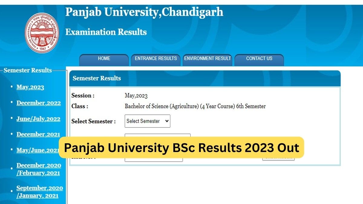 Panjab University BSc Agriculture 4 Year 6th Sem Results 2023 Out At ...