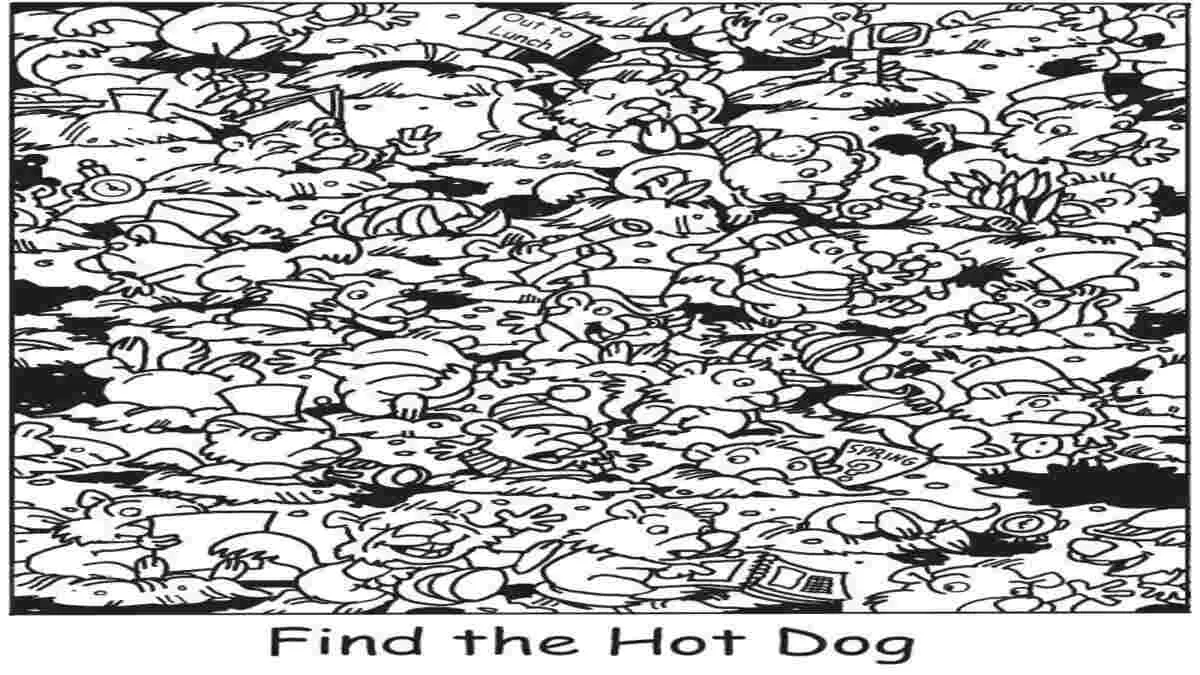 Optical Illusion: Find The Hot Dog In 13 Seconds
