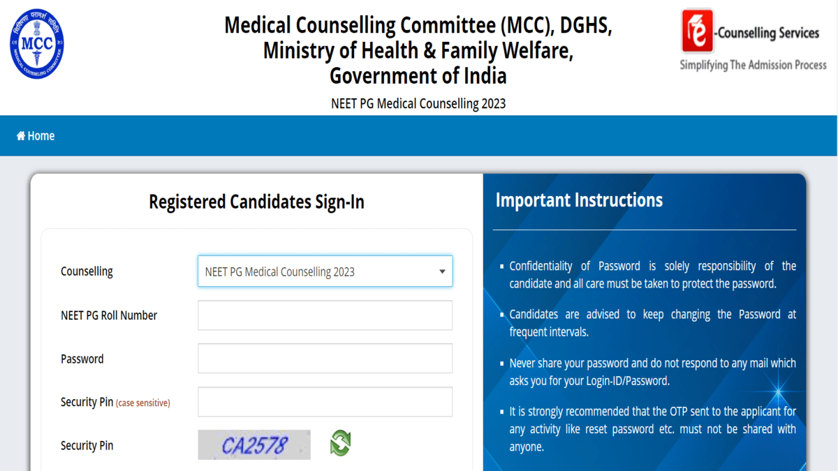 Neet Pg 2023 Choice Filling Window For Round 2 Opens Enter Choices At