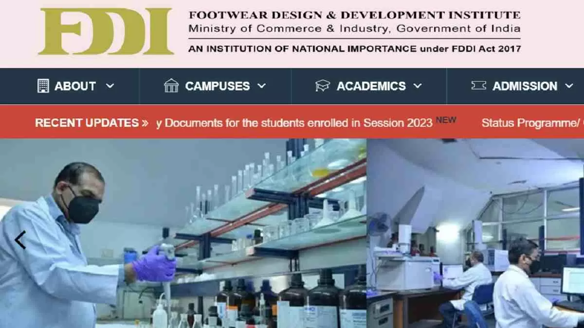 Get all the details of FDDI Recruitment here, apply online link