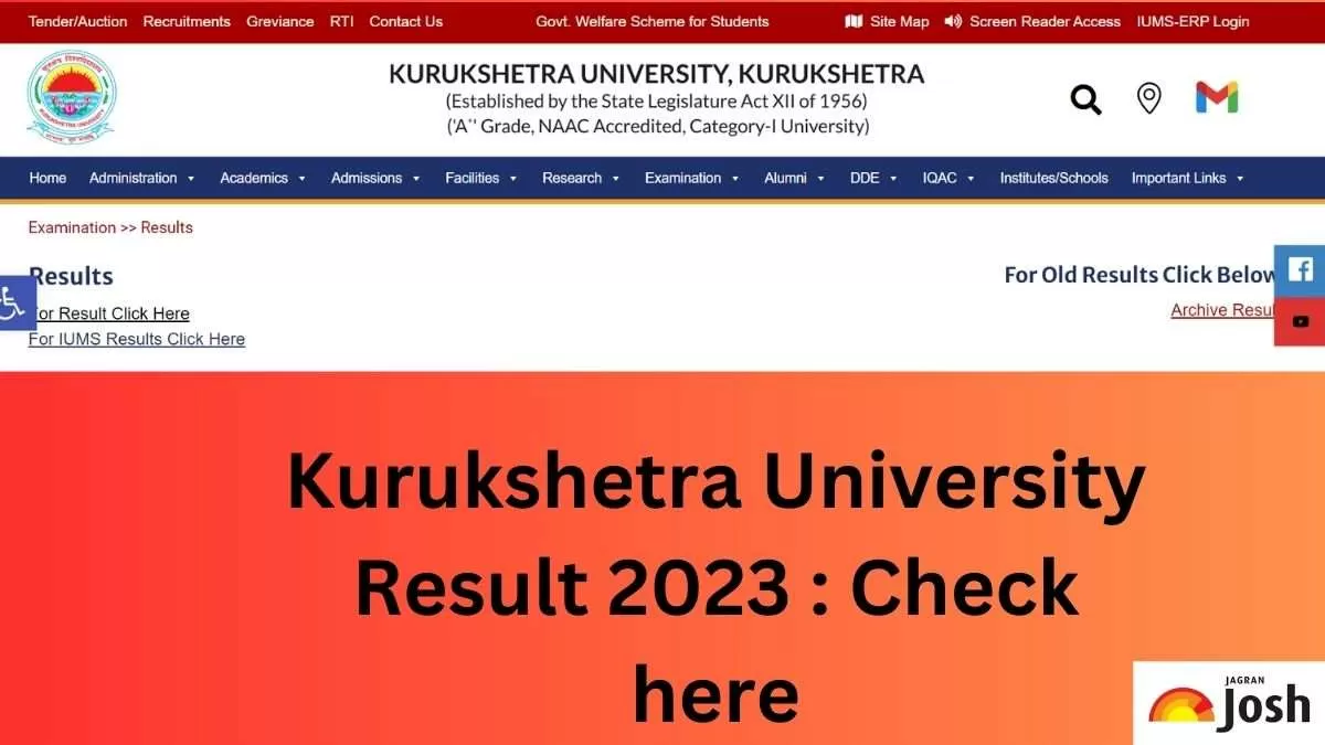Kurukshetra University Result 2023