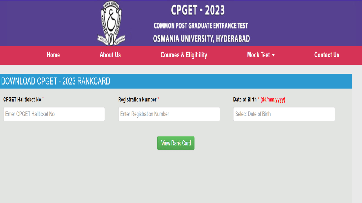 TS CPGET Result 2023 declared at cpget.tsche.ac.in