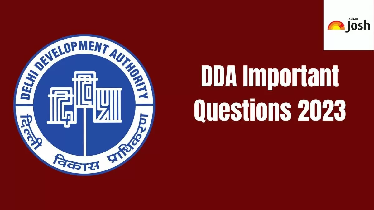 Check and Download DDA Important Questions 2023 here