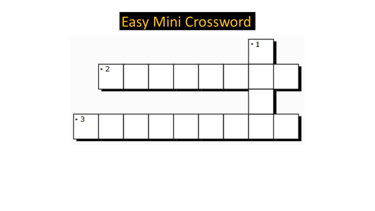 Mini Crossword with Answers: August 22, 2023 