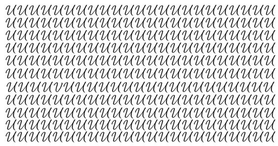 where do you see an odd letter?